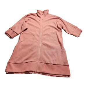 Adidas Rose Pink Track Jacket Dress Women's Size Small Y2K Streetwear Athleisure